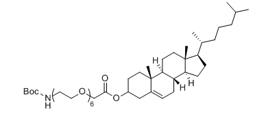 Boc-NH-PEG6-Chol 