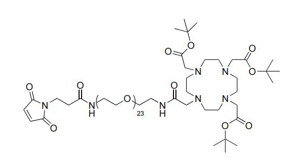 DOTA-tris(TBE)-amido-PEG23-Maleimide