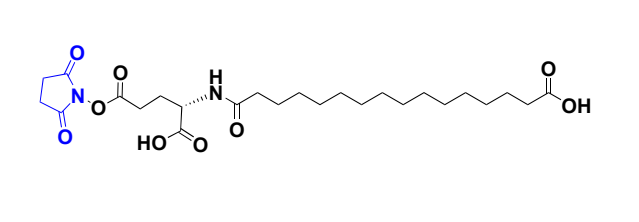 代谢注射级 99% HO-C16-Glu(OSU)-OH 用于能量