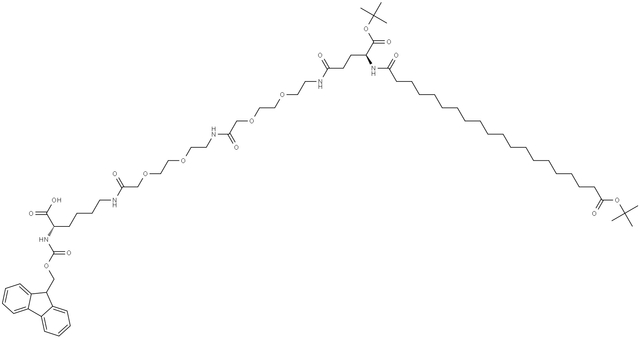 Fmoc-Lys[AEEA-AEEA -γ-Glu(OtBu)-C20-OtBu]-OH