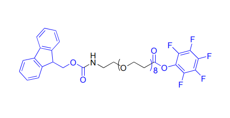 FMOC-N-amido- PEG8-TFP-ester