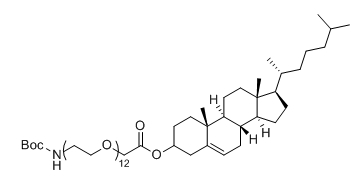 Boc-NH-PEG12-Chol 