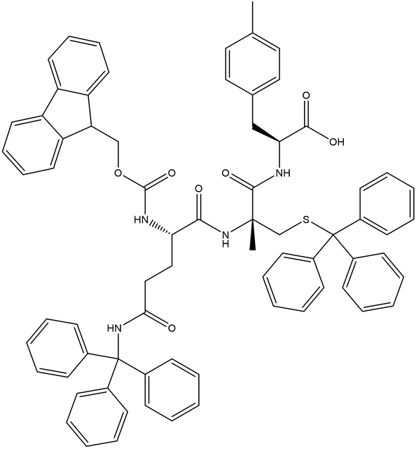 Fmoc-Gln(Trt)-α-Me-Cys(Trt)-Phe(4-Me)-OH