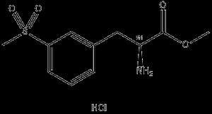 (S)-2-氨基-3-甲砜基-苯丙酸甲酯盐酸盐 L型
