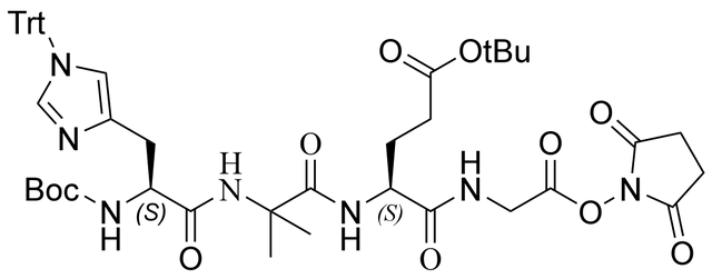 Boc-His(Trt)-Aib-Glu(OtBu)-Gly-OSU