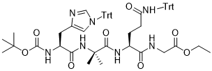 Boc-His(Trt)-Aib-Gln(Trt)-Gly-OEt