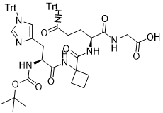Boc-L-His(Trt)-AC4C-L-Gln(Trt)-Gly-OH
