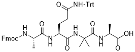 Fmoc-Ala-Gln(Trt)-Aib-Ala-OH