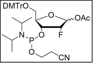 5-O-DMTr-1-O-Ac-2-F-2-deoxyribofuranose-3-CE-Phosphoramidite