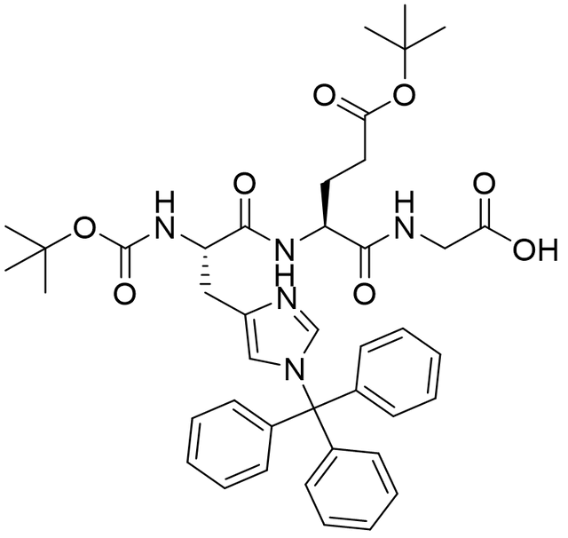 Boc-His(Trt)-Glu(OtBu)-Gly-OH