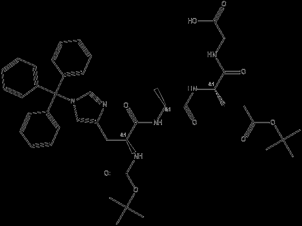 Boc-His(Trt)-Ala-Glu(OtBu)-Gly-OH