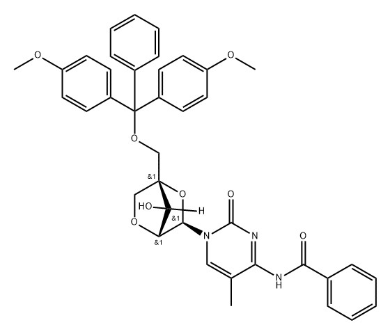 N4-Bz-DMT-2'-O-4'-C-Locked-5-Me-Cr