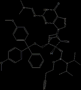 N2-dmf-2'-O-4'-C-Locked-Gr-CE-Phosphoramidite