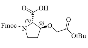 (2S,3S)-1-(((9H-fluoren-9-yl)methoxy) carbonyl)-3-(2-(tert-butoxy)-2-oxoethoxy) pyrrolidine-2-carboxylic acid