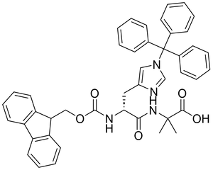 Fmoc-D-His(Trt)-Aib-OH